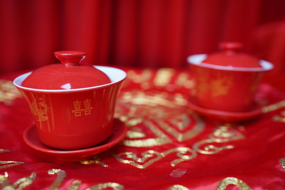Gaiwan de porcelana blanca
