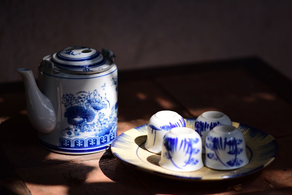 Tazas de degustación de porcelana